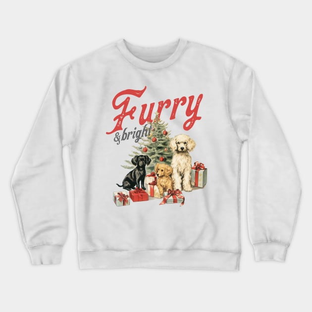 Furry and Bright Crewneck Sweatshirt by MZeeDesigns